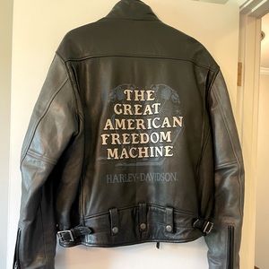 RARE Harley Davidson leather jacket SZ L